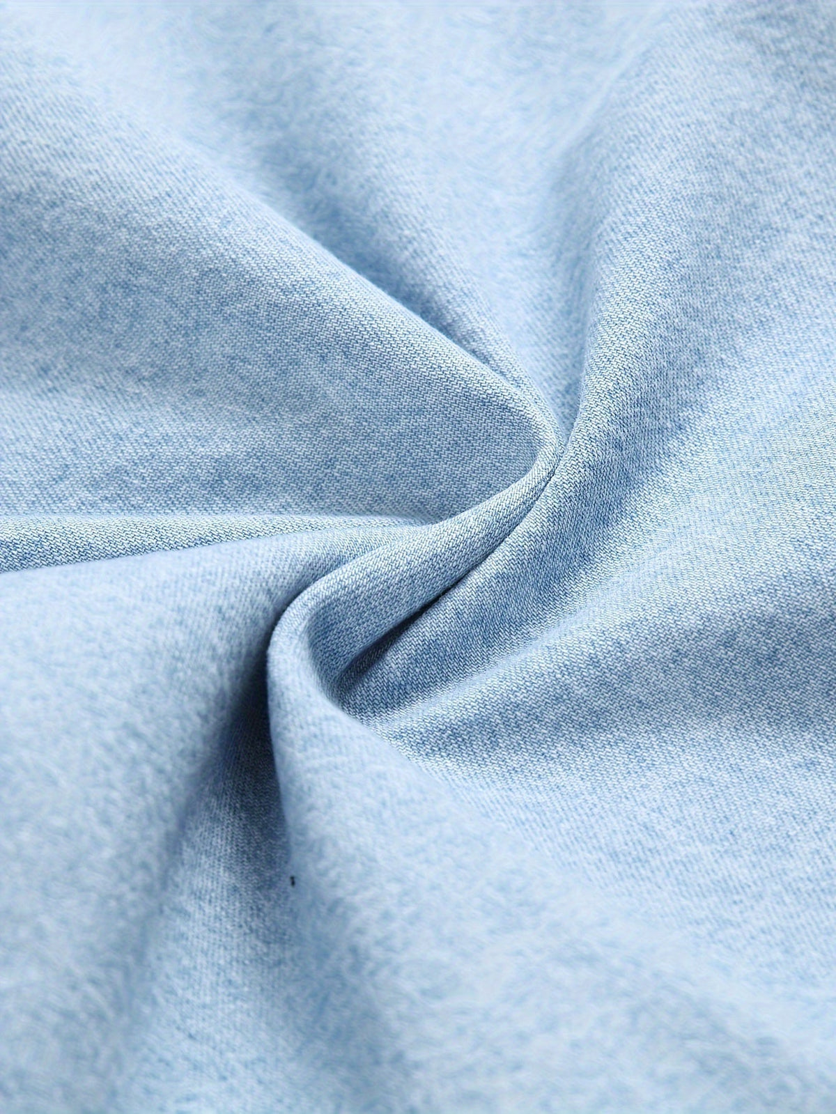 Chemise homme boutonnée à poches, coloris Bleu Clair Délavé, vue 5