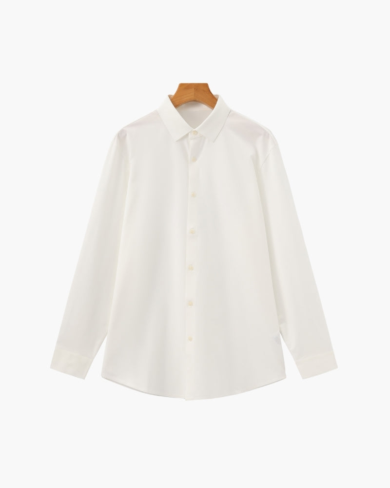 Chemise homme boutonnée col classique, coloris Blanc