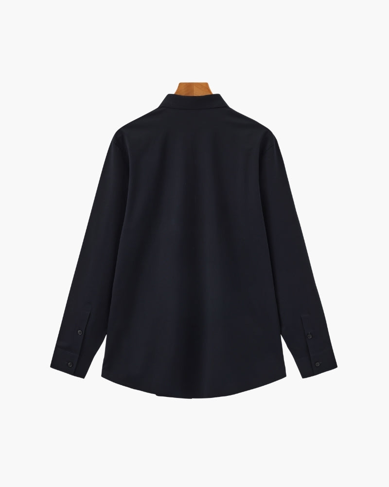 Chemise homme boutonnée col classique, vue 4