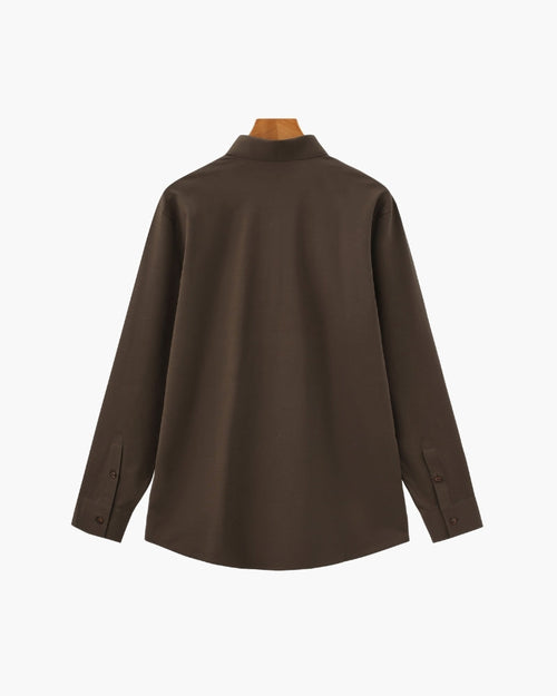 Chemise homme boutonnée col classique, vue 2
