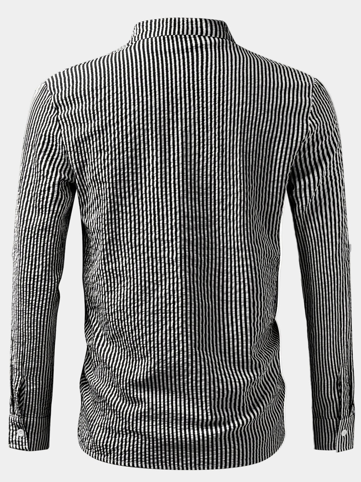 Chemise homme col droit rayée, vue 7