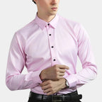 Chemise homme coupe droite, coloris Rose