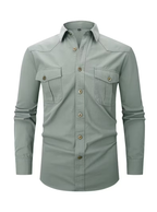 Chemise homme double poche, coloris Vert