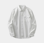 Chemise homme poche poitrine, coloris Blanc