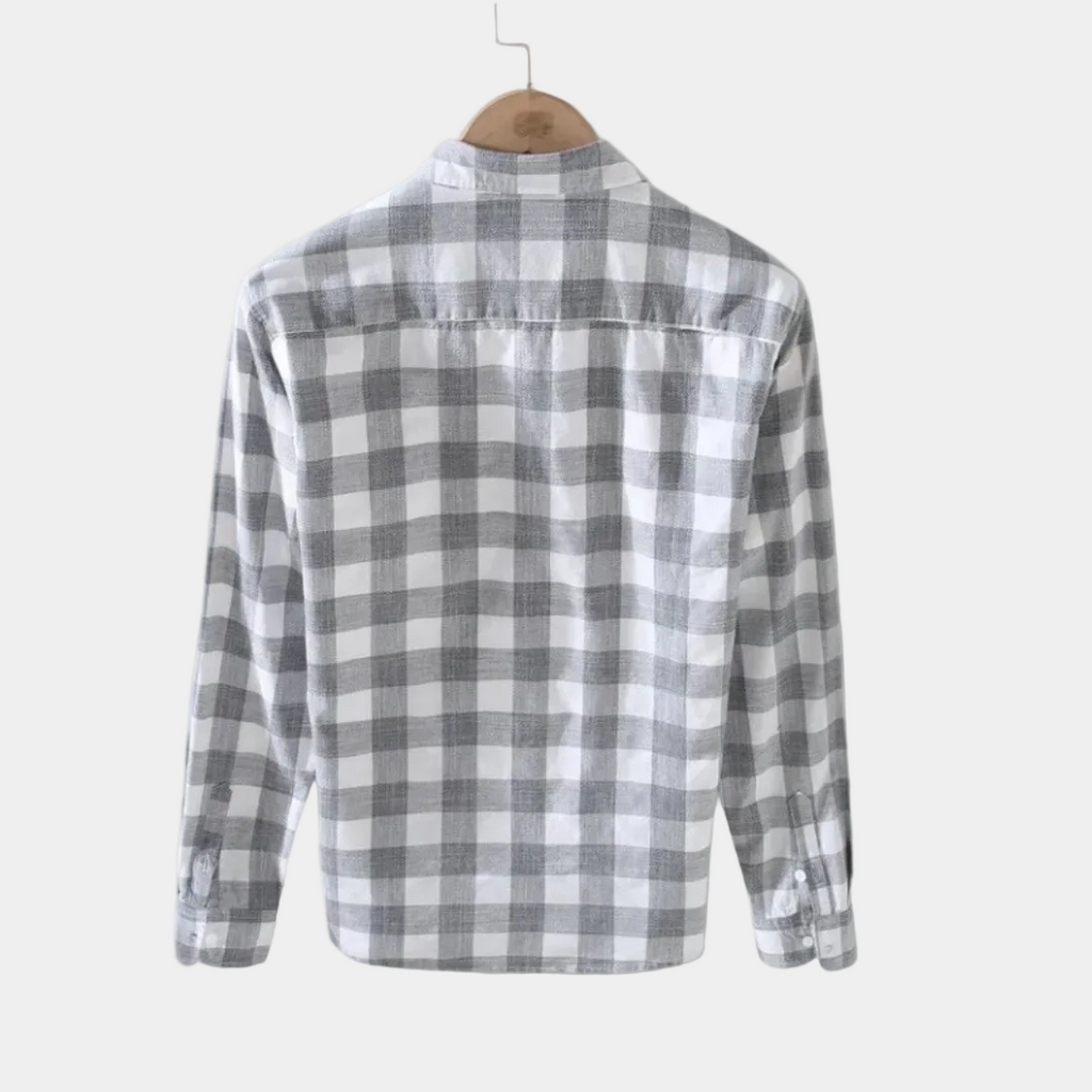 Chemise homme rayée boutonnée