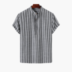 Chemise homme rayures verticales, coloris Gris