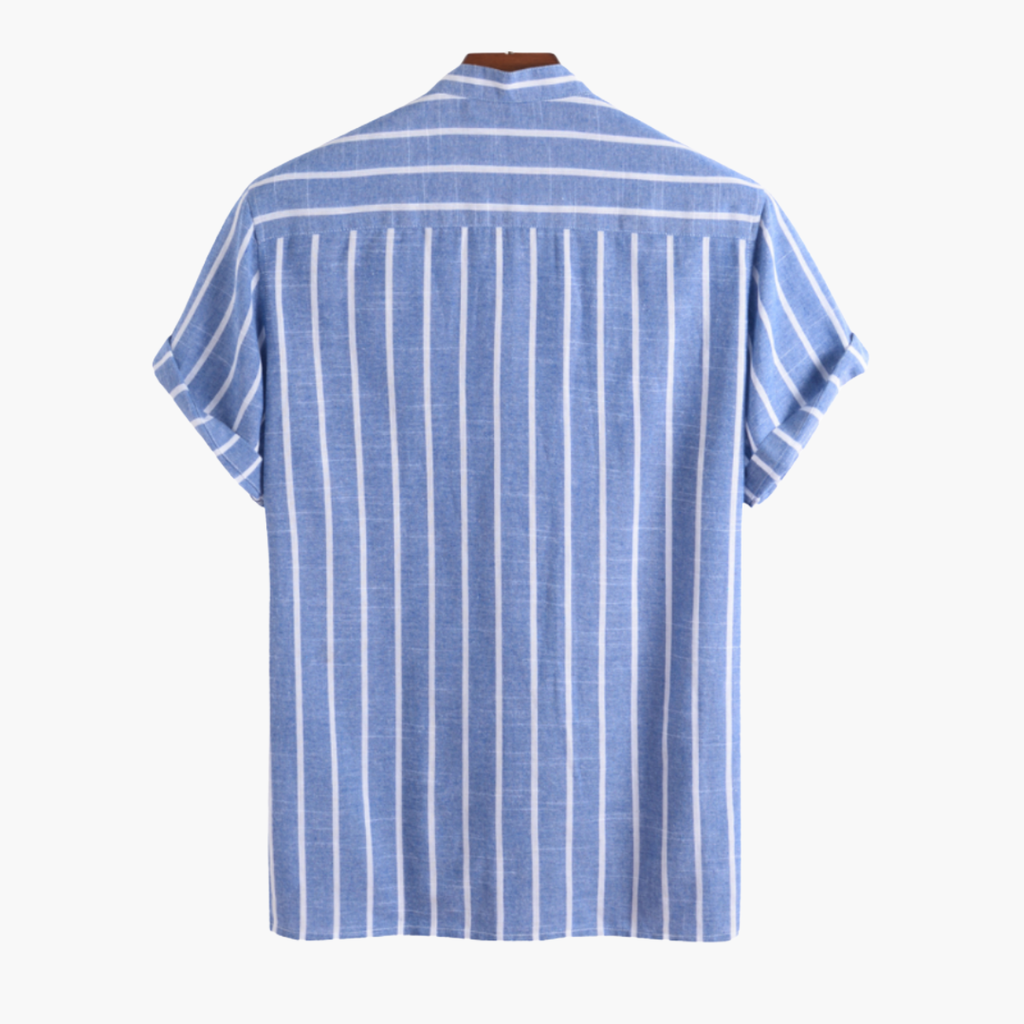 Chemise homme rayures verticales, vue 4