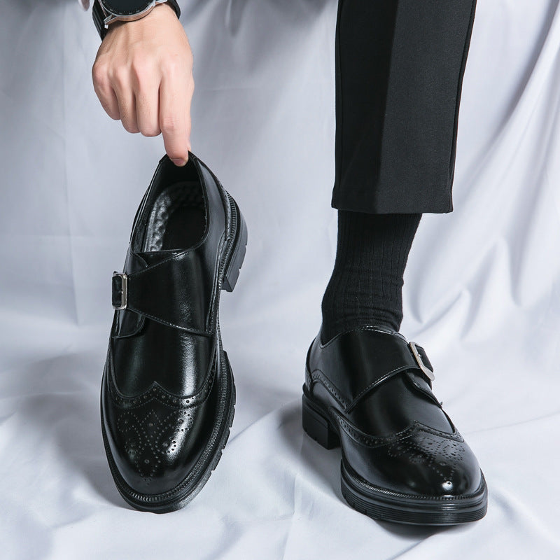 Chaussures habillées homme à boucle, vue 5