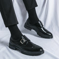 Chaussures habillées homme à boucle, coloris Noir