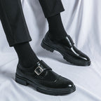 Chaussures habillées homme à boucle, coloris Noir