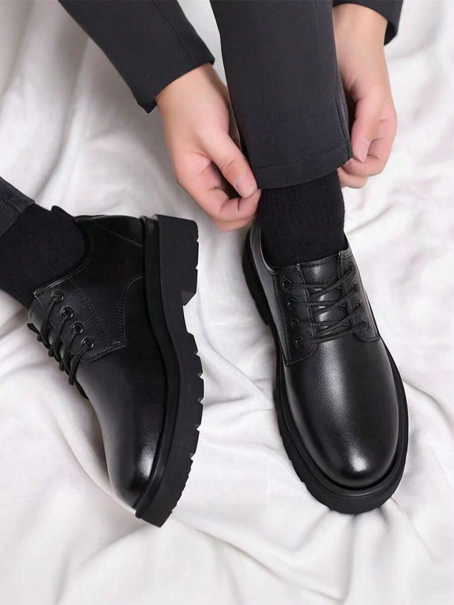 Derbies homme à œillets, coloris Noir, vue 3