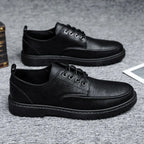 Derbies homme surpiqués, coloris Noir