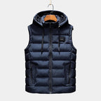Doudoune homme à capuche, coloris Bleu