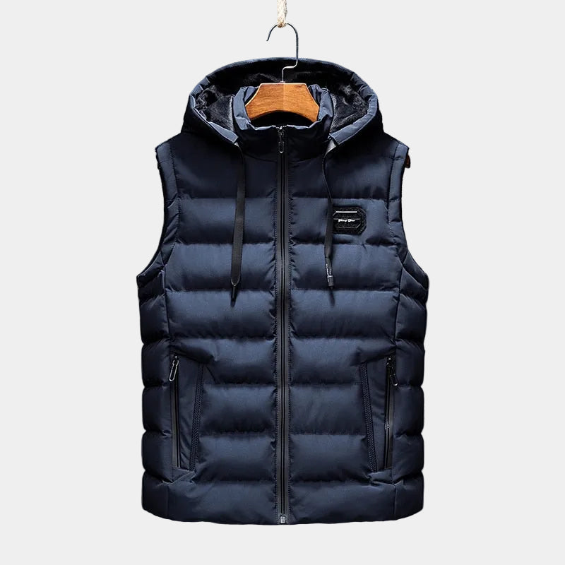 Doudoune homme à capuche, coloris Bleu