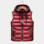Doudoune homme à capuche, coloris Rouge