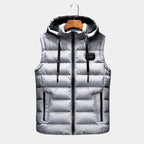 Doudoune homme à capuche, coloris Gris