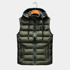 Doudoune homme à capuche, coloris Vert