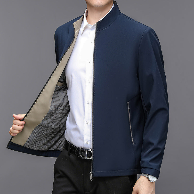 Veste homme à col montant et poches latérales, vue principale