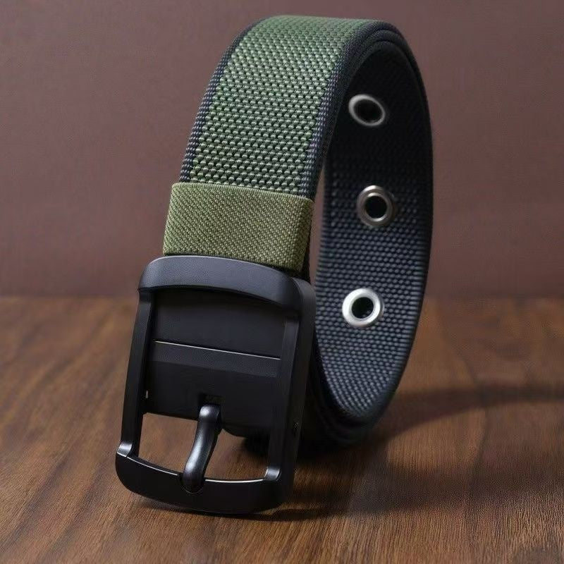 Ceinture en nylon rotative pour homme, coloris Noir Vert Armée