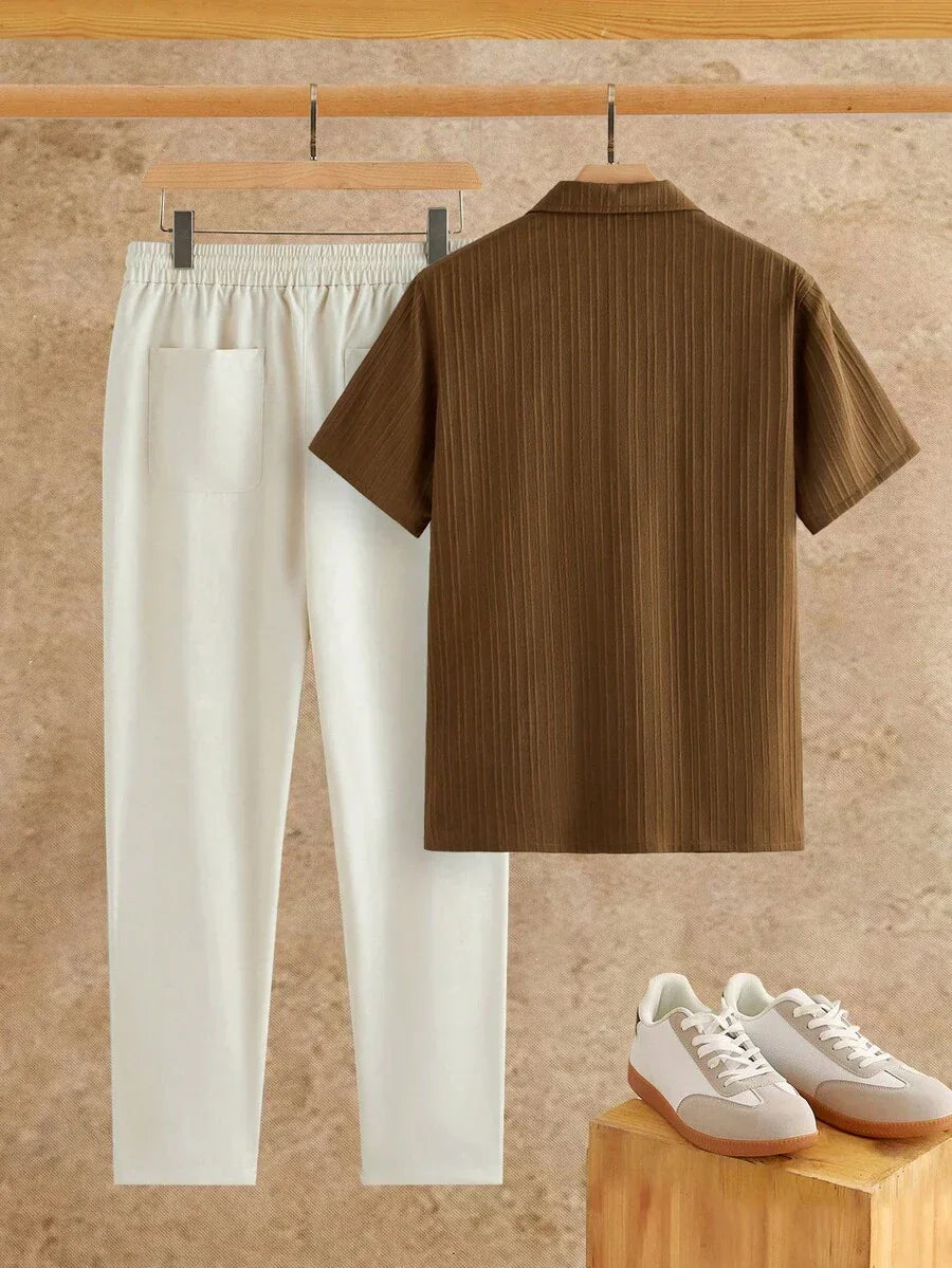 Ensemble Chemise Texturée pour Hommes, vue 7