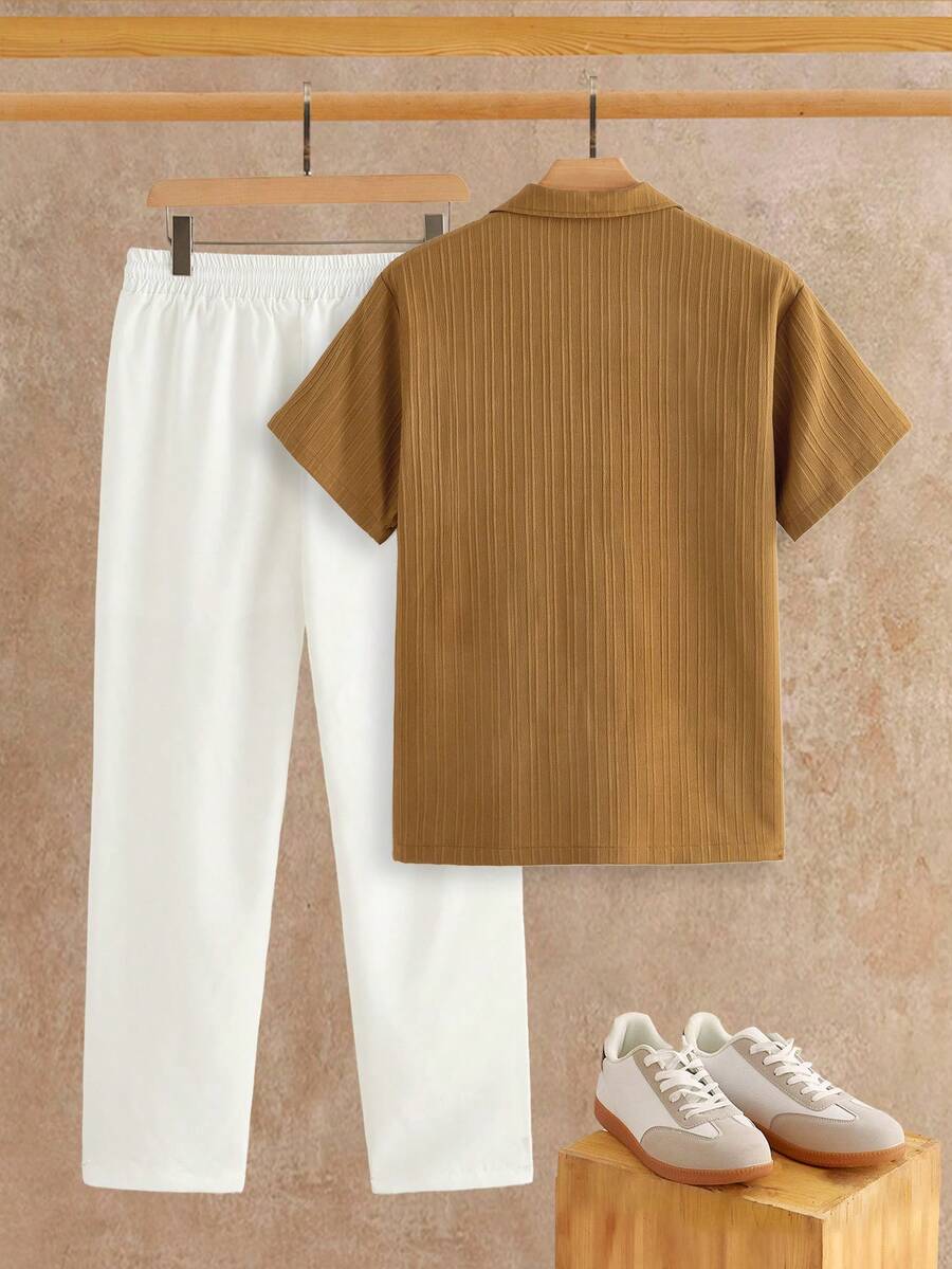 Ensemble Chemise Texturée pour Hommes, vue 8