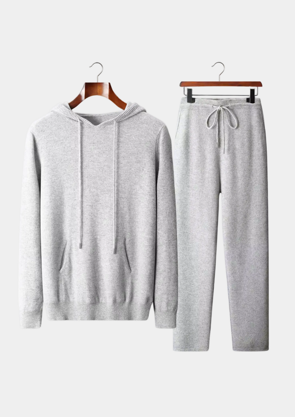 Ensemble homme à capuche, coloris Gris clair