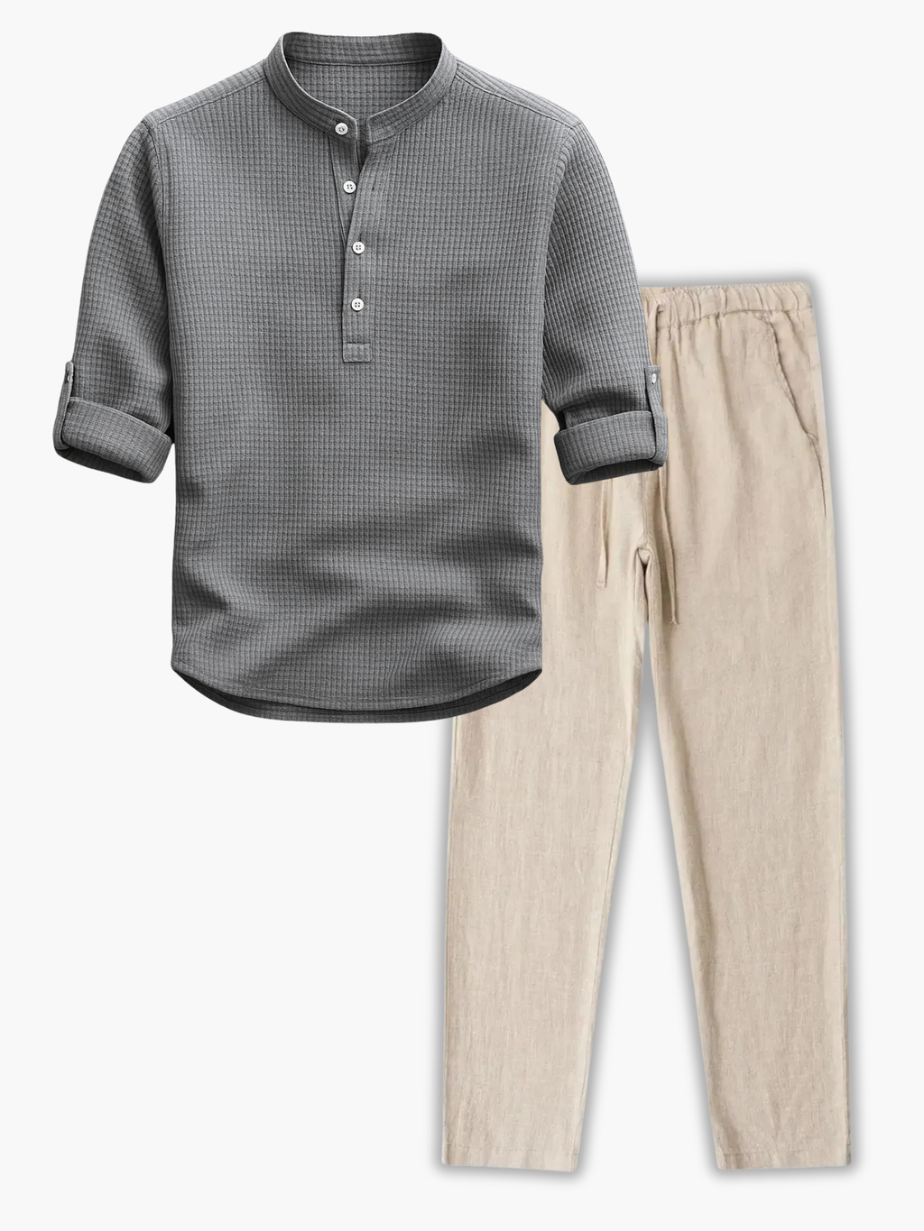 Ensemble homme chemise texturée, coloris Gris
