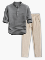 Ensemble homme chemise texturée, coloris Gris