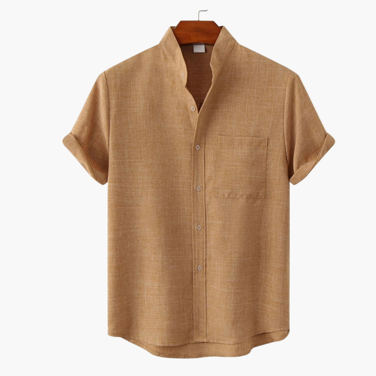 Ensemble homme col mao et short cargo, vue 8
