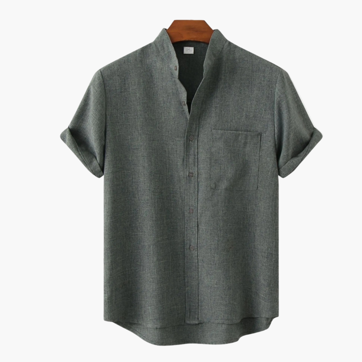 Ensemble homme col mao et short cargo, vue 7