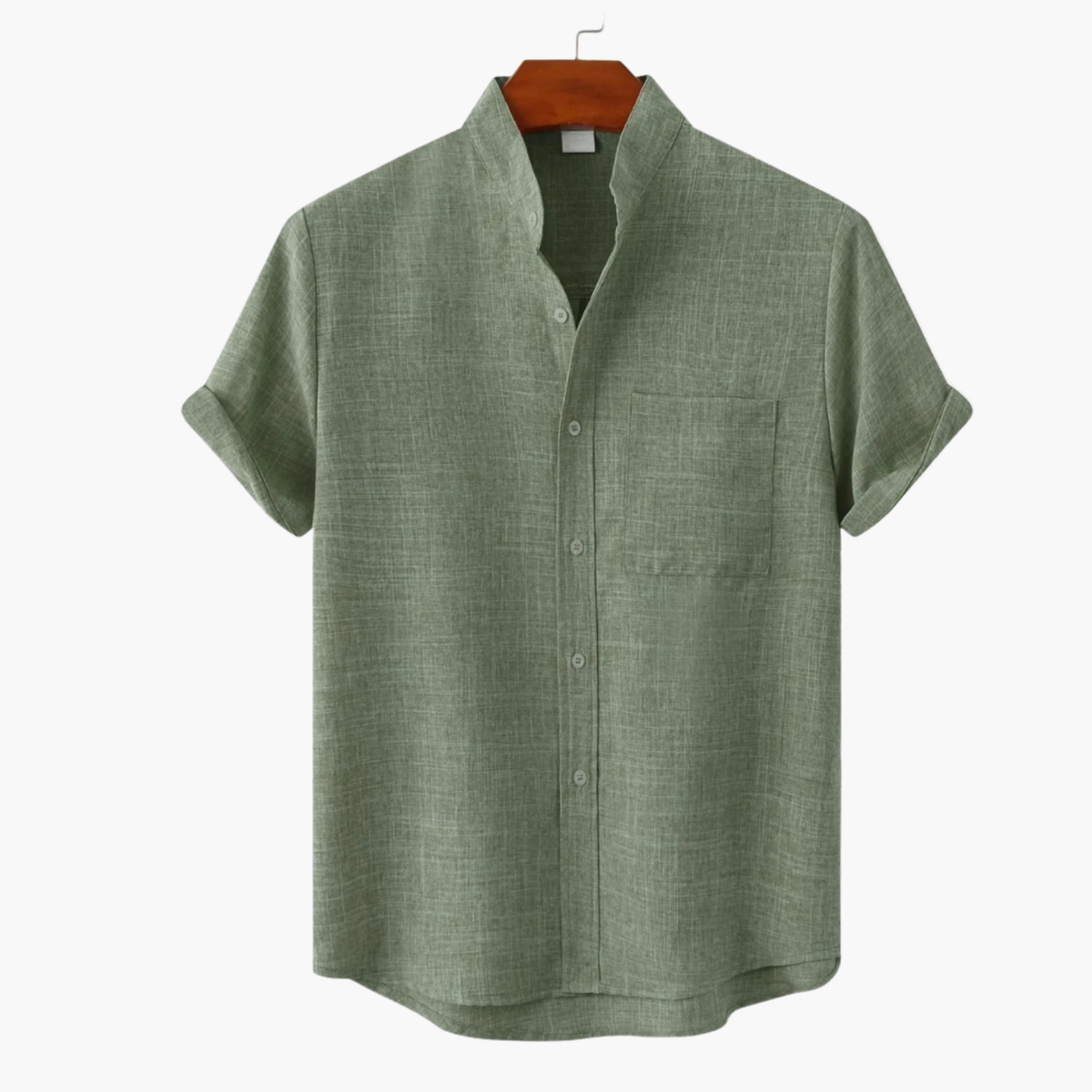 Ensemble homme col mao et short cargo, vue 6