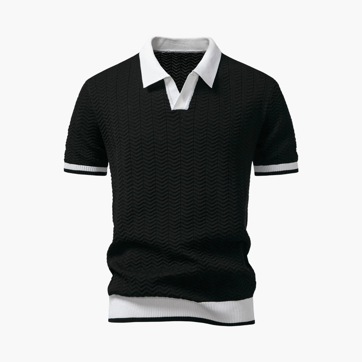 Ensemble polo texturé et short cargo homme, vue 5
