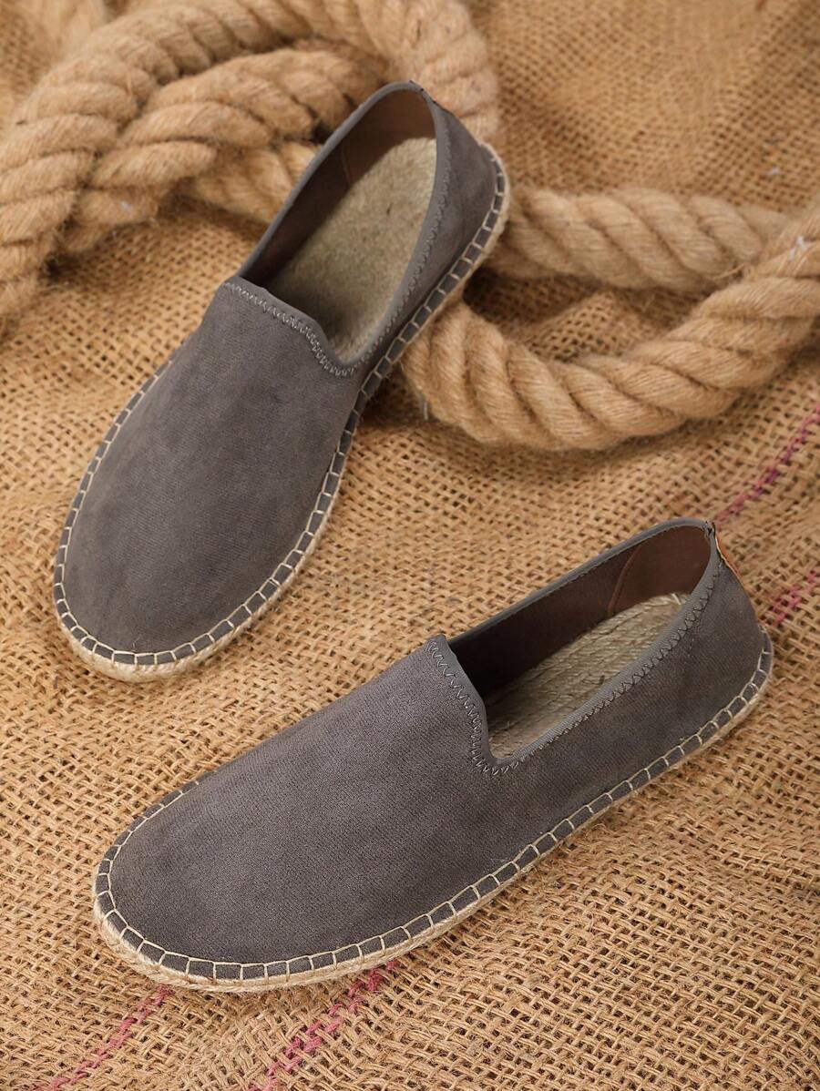 Espadrilles homme à enfiler semelle plate, vue 6