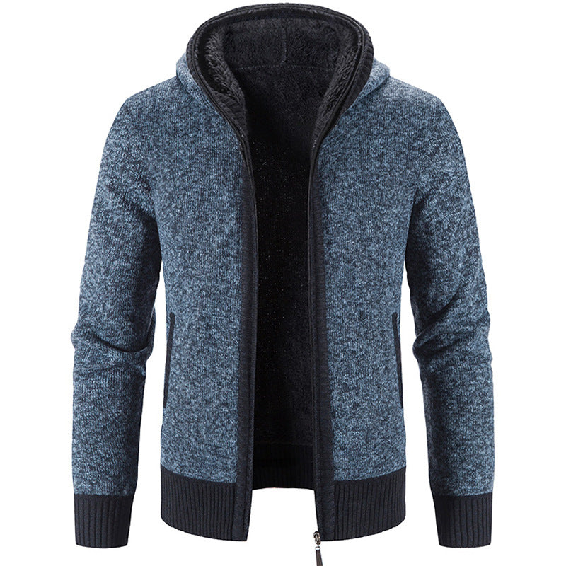Cardigan zippé et pour homme, coloris Bleu