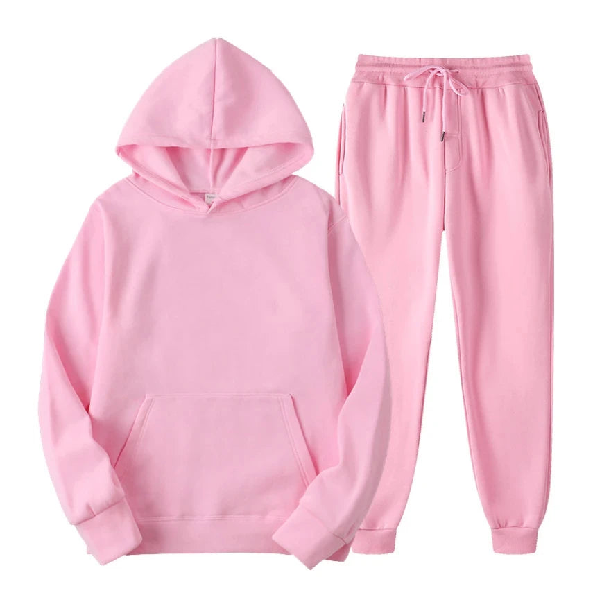 Ensemble de jogging décontracté pour homme, coloris Rose