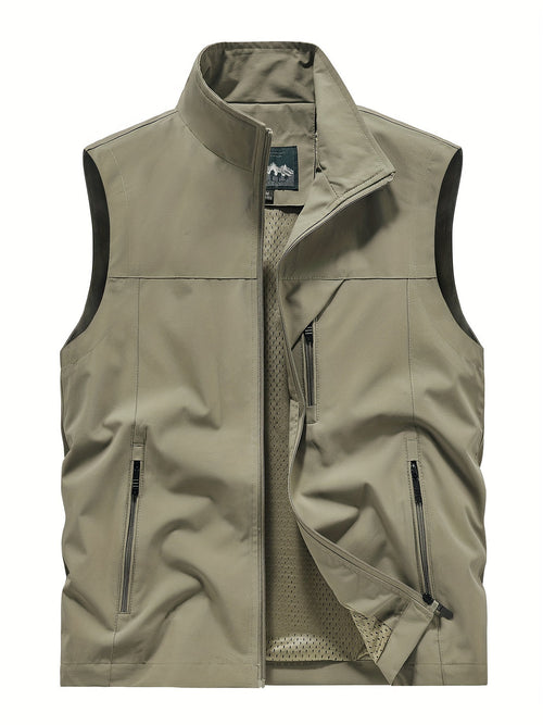 Gilet softshell sans manches homme, coloris Kaki