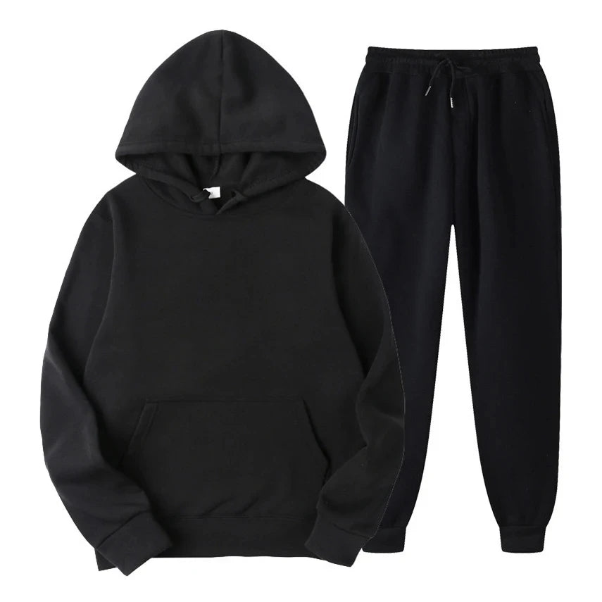 Ensemble de jogging décontracté pour homme, coloris Noir