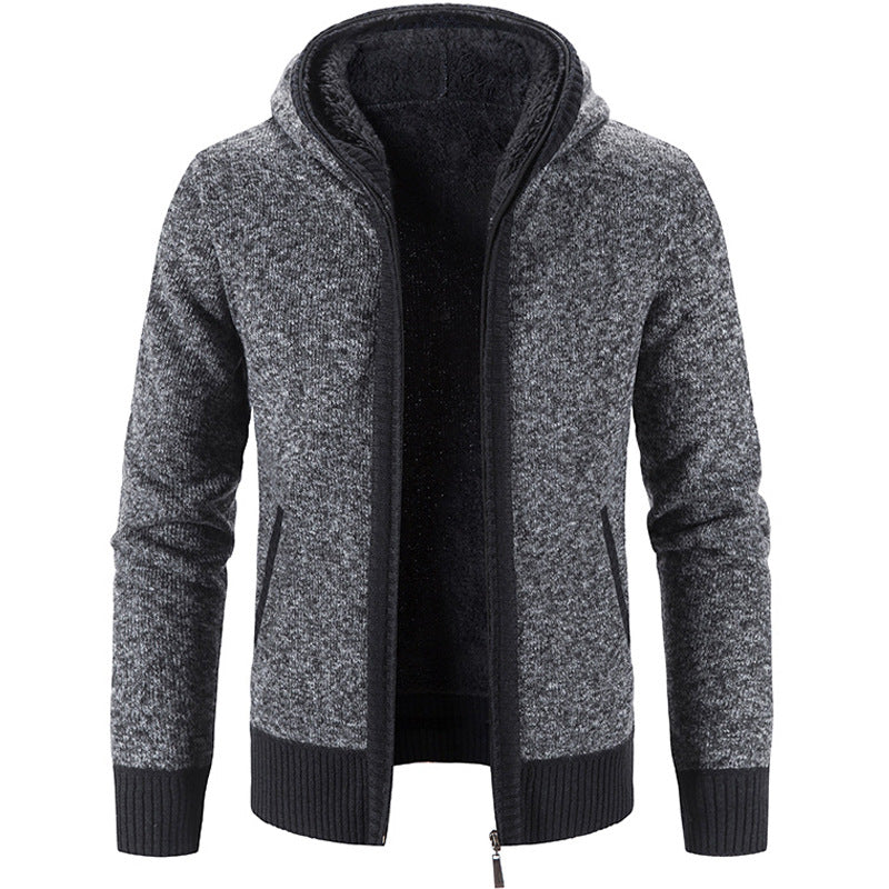 Cardigan zippé et pour homme, coloris Gris foncé