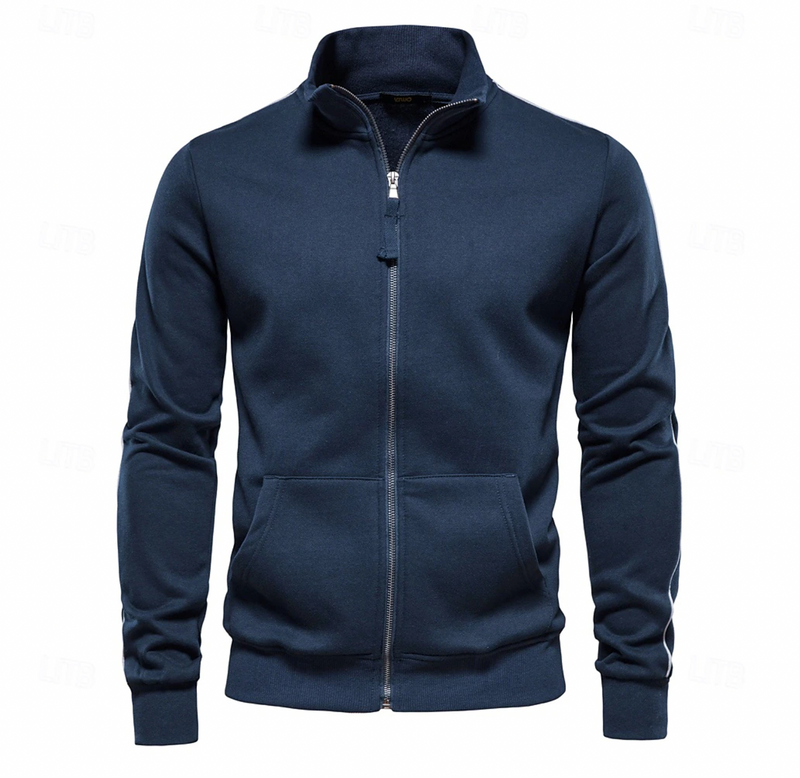 Veste Hiver Homme avec Fermeture Éclair, coloris Bleu