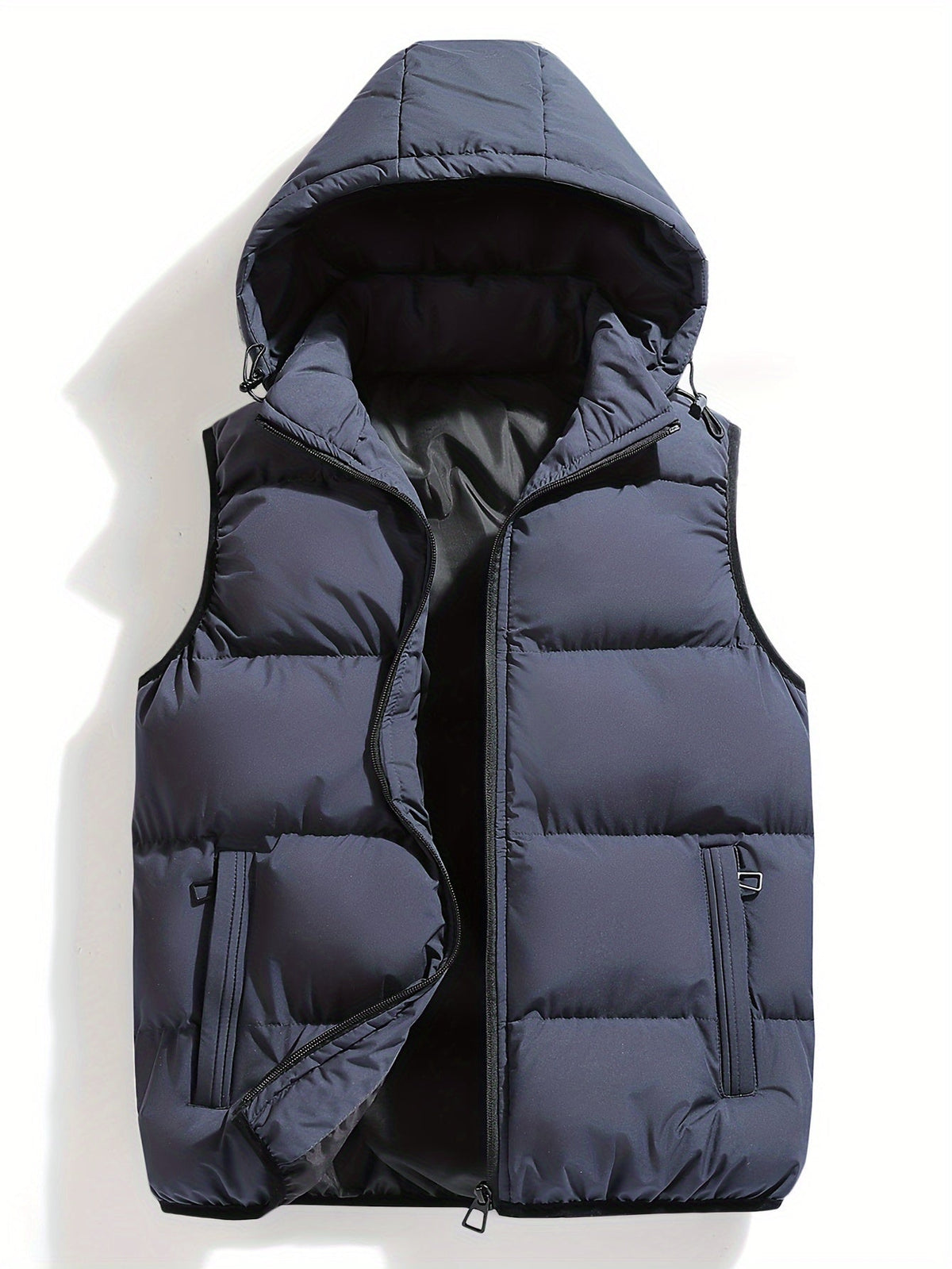 Gilet homme à capuche, coloris Gris foncé