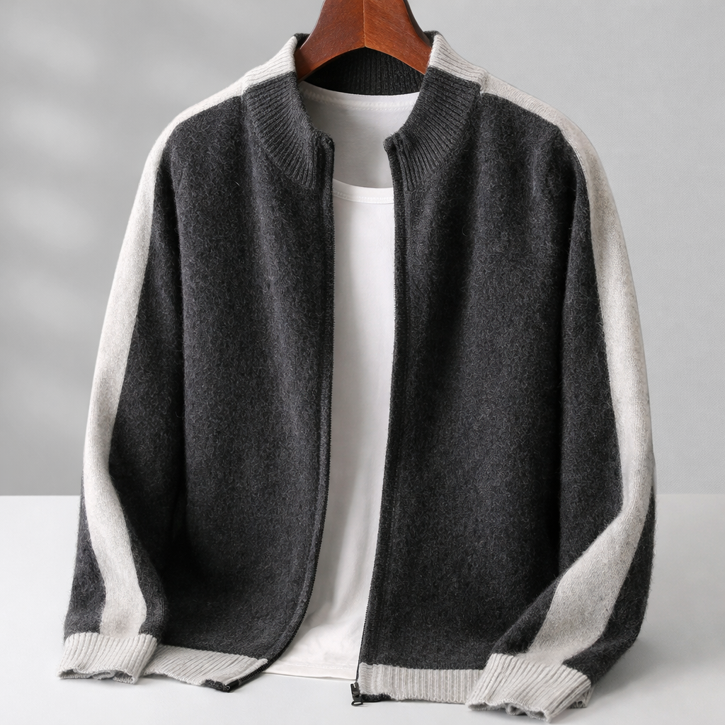 Gilet homme zippé, coloris Gris