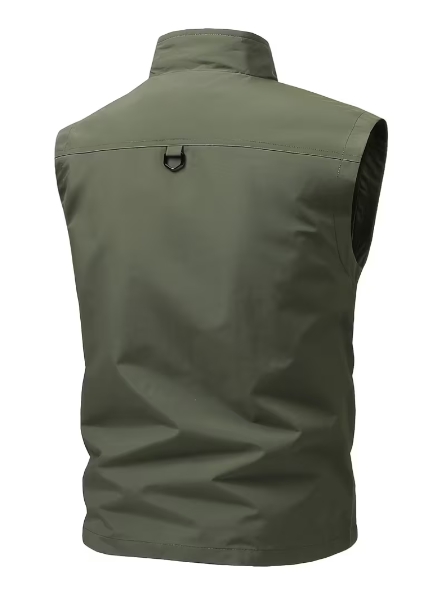 Gilet utilitaire zippé pour hommes, vue 7