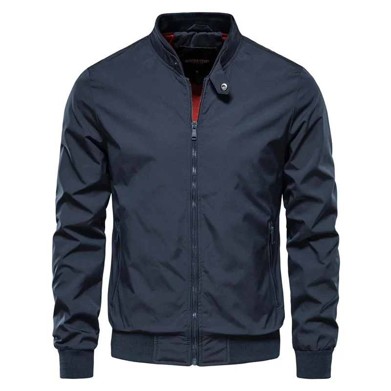 Veste Bomber Homme Printemps Décontractée, coloris Bleu