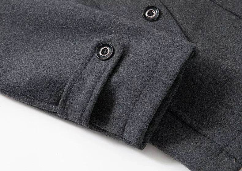 Manteau en Laine Double Couche pour Homme, vue 7