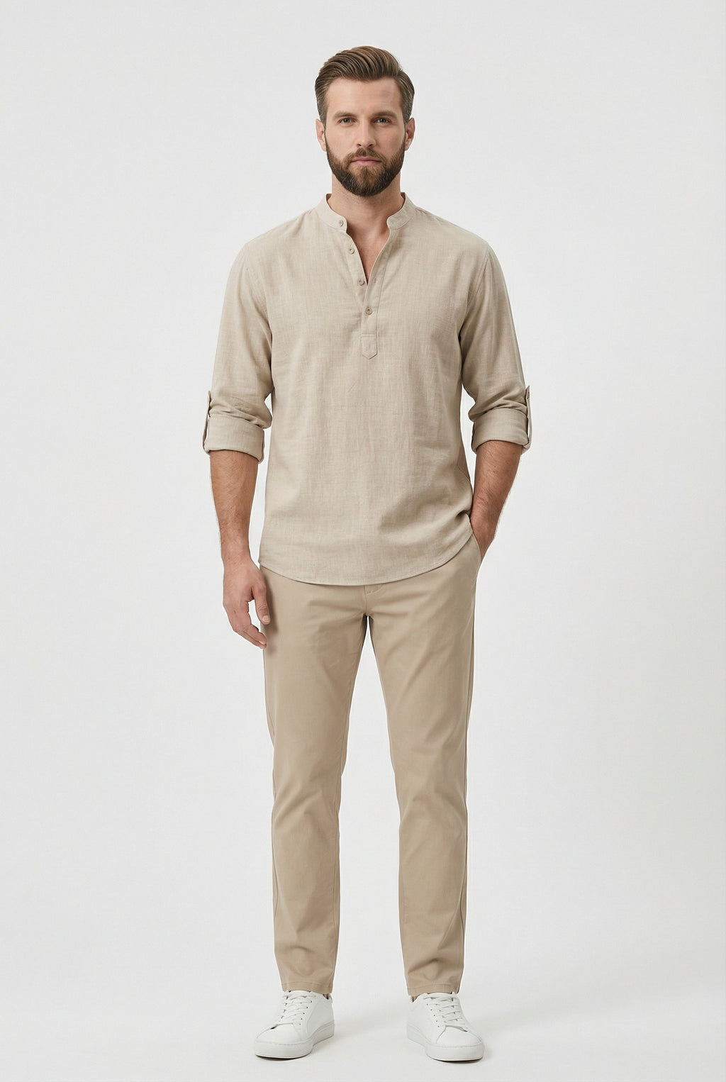 Chemise d’Été Homme en Lin, vue 3