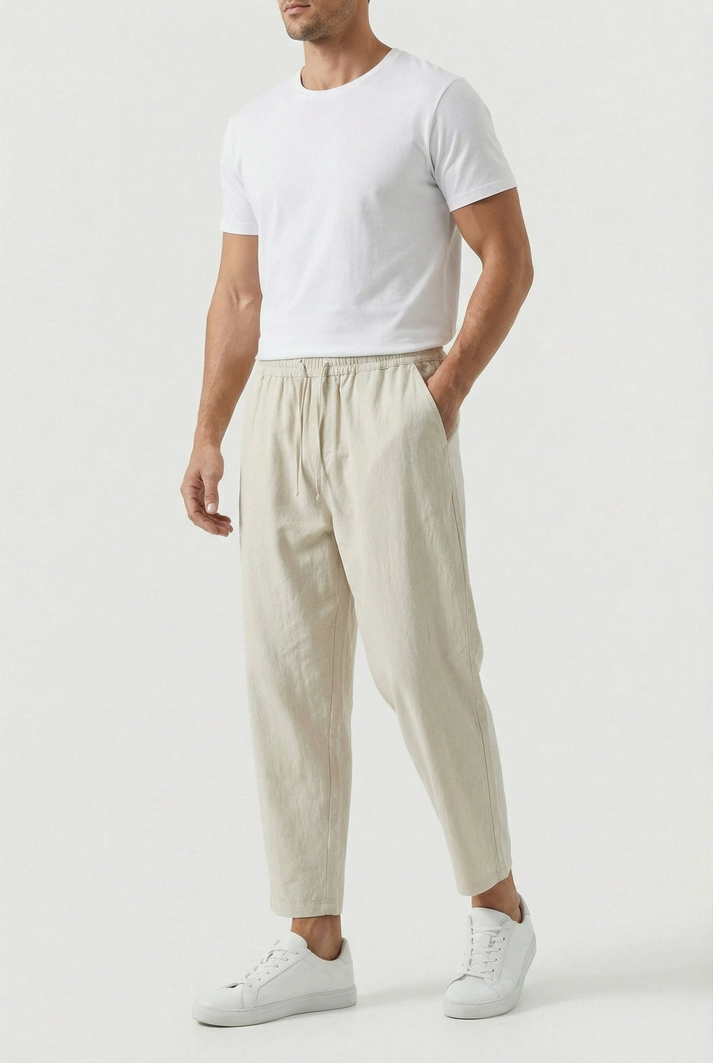 Pantalon Homme Coton-Lin, vue principale