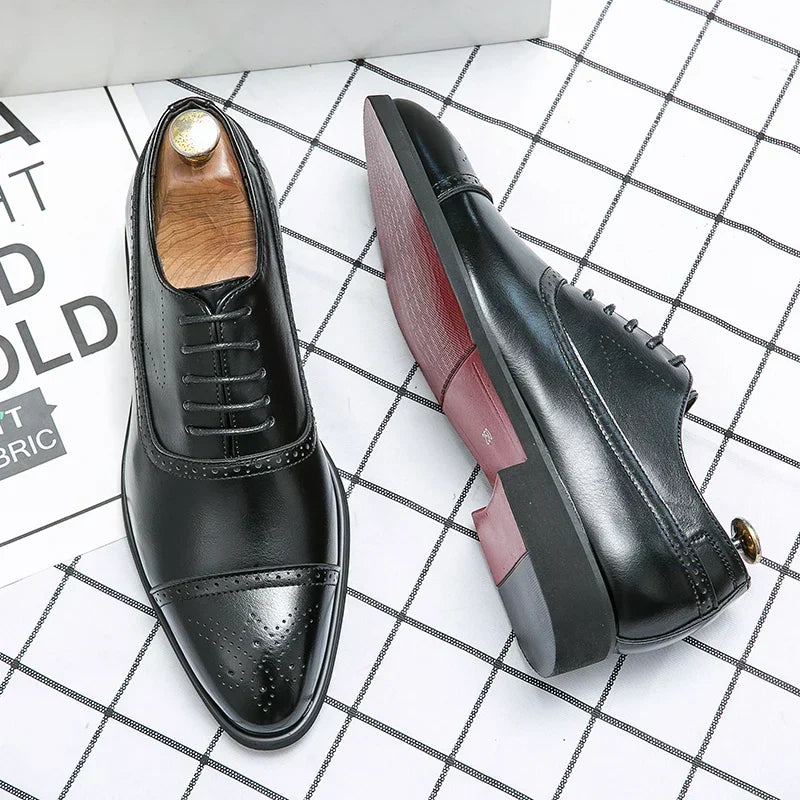 Chaussures à lacets pour homme, coloris Noir