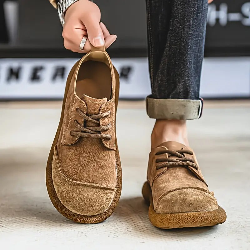 Chaussures Homme en Daim Rétro à Lacets, vue 4