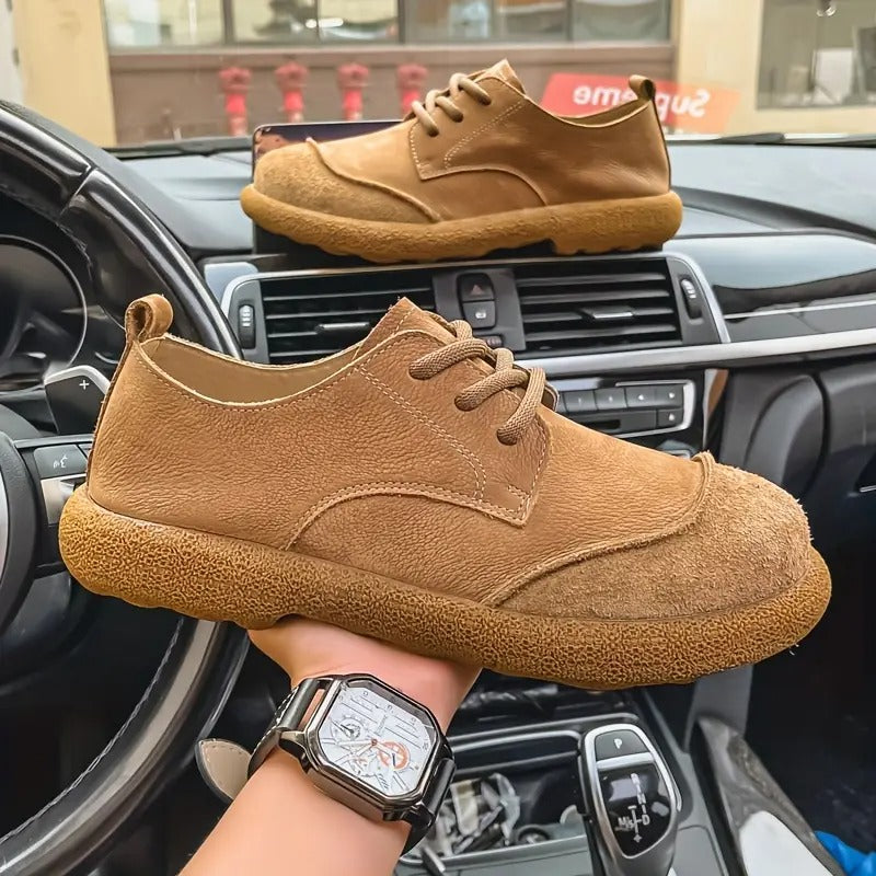 Chaussures Homme en Daim Rétro à Lacets, vue 3