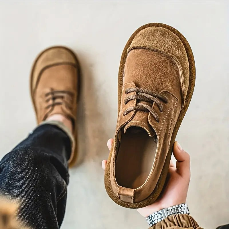 Chaussures Homme en Daim Rétro à Lacets, vue 5